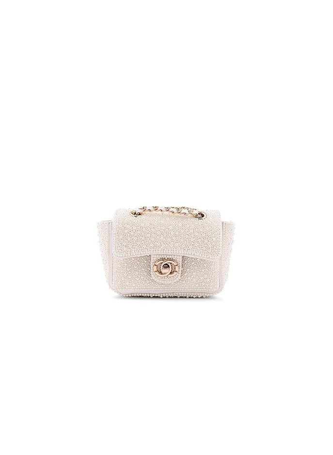 Cuple Tween Girls Pearl-Embellished Mini Crossbody Bag